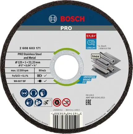 Produktfoto 1 von Bosch Rapido Aluminiumbeschichtet Ø 125 mm 1 pro Paket