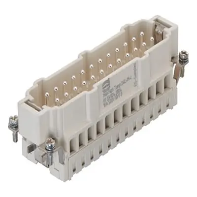 Produktfoto 1 von HARTING Han E High Temp Stifteinsatz Stecker, 24-polig 16A, Panel, Stifteinsatz