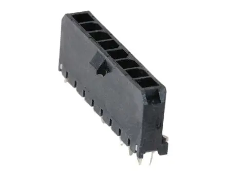 Molex 43650 Leiterplattenleiste Vertikal, 8-polig / 1-reihig, Raster 3 mm Raster Oberfläche, Kabel-Platine, Ummantelt