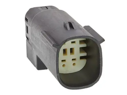 Produktfoto 1 von Molex 33482 Steckverbinderbaugruppe, Kabel, Kfz-Steckverbindergehäuse, Steckbar, Stecker, 4-polig, Hellgrau / 2-reihig