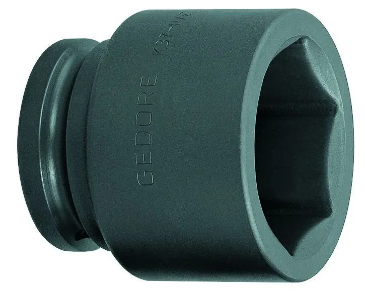 Produktfoto 1 von Gedore 1.1/2 in, 1.1/2 in Schlag Schlag-Steckschlüssel lang Stahl, 107 mm