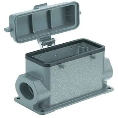 Produktfoto 1 von HARTING Han B Oberflächenmontiertes Gehäuse Doppelter Hebel 2, Oberfläche 16B Oberflächenmontiertes Gehäuse, IP65