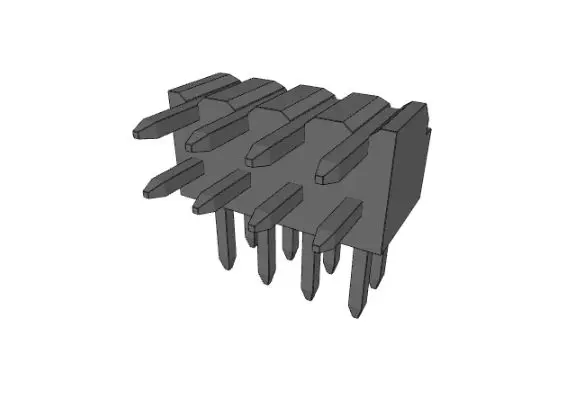 Molex 87760 Leiterplattenleiste gewinkelt, 8-polig / 2-reihig, Raster 2 mm Durchsteckmontage, Kabel-Platine, Unisoliert