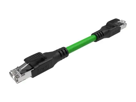 Produktfoto 1 von Molex 120341 Cat6a Kabel assembliert, 2 m, Grün, A RJ45 Stecker, B RJ45 Stecker Abgeschirmt, Thermoplastisches Elastomer