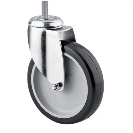 Produktfoto 1 von Tente Drehbar Rolle, Rad ø 50 mm, 80 kg, Ges H. 56 mm, Rad B. 7 mm, Polypropylen