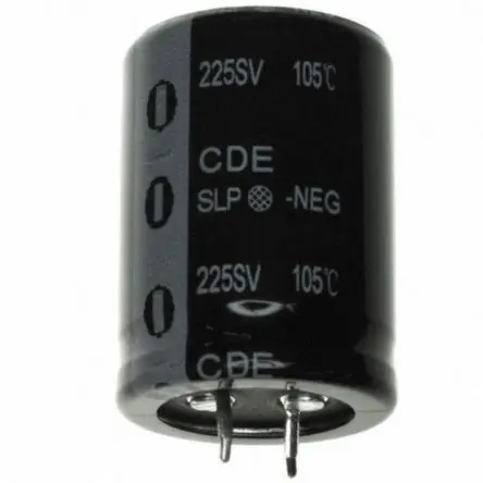 Cornell-Dubilier SLP Leiterplattenmontage Aluminium-Elektrolyt-Kondensator 1000 μF ±20 % / 200V, Ø 30 mm x 40 mm, 105 °C