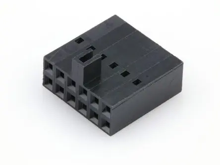 Produktfoto 1 von Molex 22-55 Buchse Gehäuse 2.54 mm, 12-polig / 2-reihig Vertikal, Platine