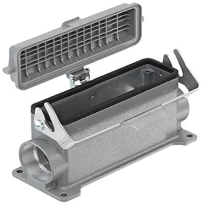 Produktfoto 1 von HARTING Han B Oberflächenmontiertes Gehäuse Einhebel 1, SMD L32B Oberflächenmontiertes Gehäuse, IP65