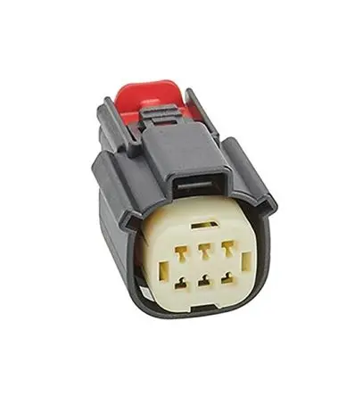 Produktfoto 1 von Molex 33472 Steckverbindergehäuse, Kabel, Steckverbinderbaugruppe, Crimp-Anschlussklemme, Buchse, 6-polig, Grau /