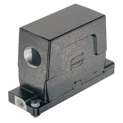 Produktfoto 1 von HARTING Han HPR Enlarged Haube Schraubbefestigung, Kabel 16B Haube für seitliche Kabeleinführung, IP66, IP68, IP69,