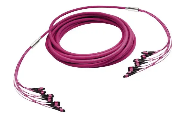 Produktfoto 1 von HellermannTyton Connectivity Rapidnet Fibre LWL-Kabel 3 m, Raucharm halogenfrei Magenta