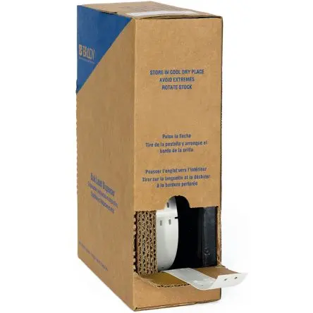 Brady Beschriftungsband Weiß für BMP61, BMP71, M610, M611, M710 auf Weiß 15 mm 75 mm 15 mm