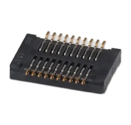 Produktfoto 1 von Molex 54722 Stiftsockel Vertikal, 24-polig / 2-reihig, Raster 0.5 mm Raster Oberfläche, Platine-Platine, Ummantelt