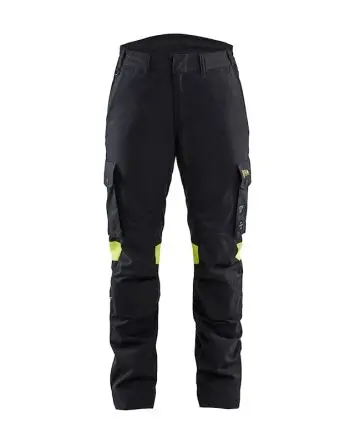 Produktfoto 1 von Blaklader 7107 Damen Warnschutzhose Antistatik, Flammwidrig, Metallfrei, Wasserabweisend Aramid, Baumwolle, Kunstfaser,