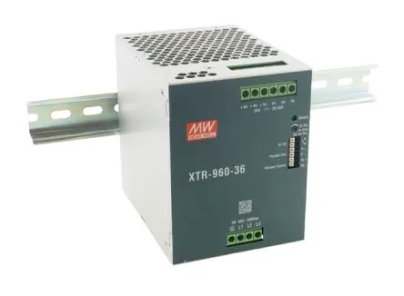 Produktfoto 1 von MEAN WELL XTR-960 DIN-Schienen Netzteil Schaltnetzteil für DIN-Schiene 600V ac Wechselstrom/Gleichstrom / 20 A 48V DC