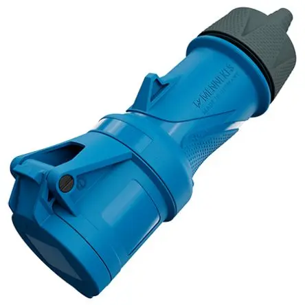 Produktfoto 1 von MENNEKES PowerTOP Xtra G Netzstecker Anthrazit, Blau, Fehgrau 3P, 230V, Kabel 180° IP54 16A