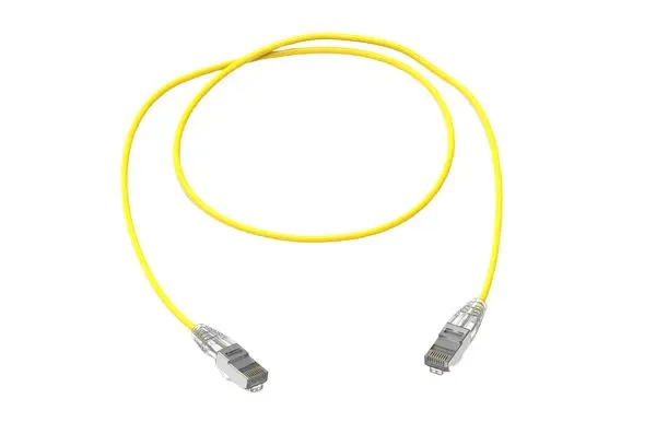 HellermannTyton Connectivity RJ45SPC6A Patchkabel, 0.5 m, Gelb, Aussen ø #REF! Außen-ø