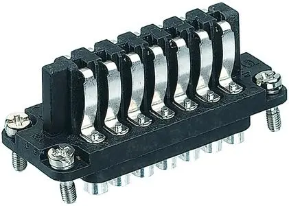 Produktfoto 1 von HARTING Staf Hochleistungssteckverbinder-Einsätze und -Module Stecker, 14-polig 10A, Stromversorgungssteckverbinder in