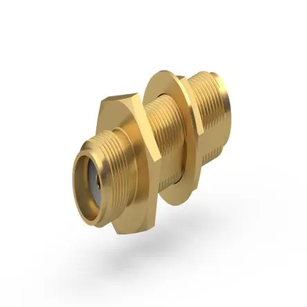 Produktfoto 1 von Huber+Suhner Koaxadapter, 50 Ω, Axial, 18GHz Buchse Buchse, Koaxial SMA