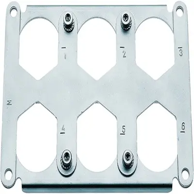Produktfoto 1 von HARTING Han HPR Rahmen, Stecker, M5, 133 x 89 x 89 mm
