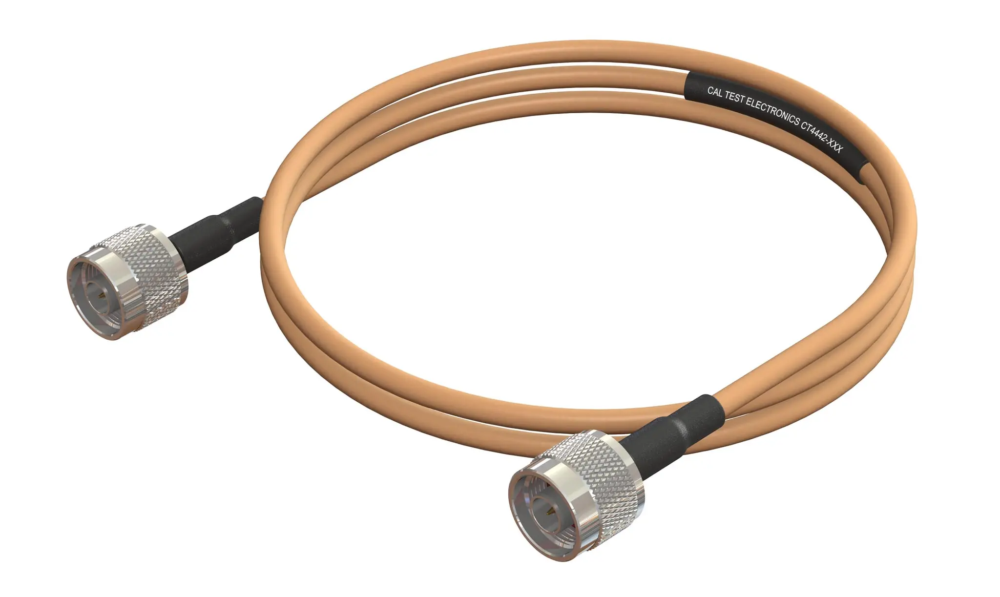 Produktfoto 1 von CT4442 Koaxialkabel, konfektioniert Stecker, 50 Ω Stecker, 100 cm, N-Typ / Typ N, Gelb