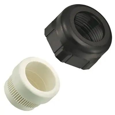 Produktfoto 1 von HARTING Han Kabelverschraubung, PG16 Thermoplast Schwarz, IP65