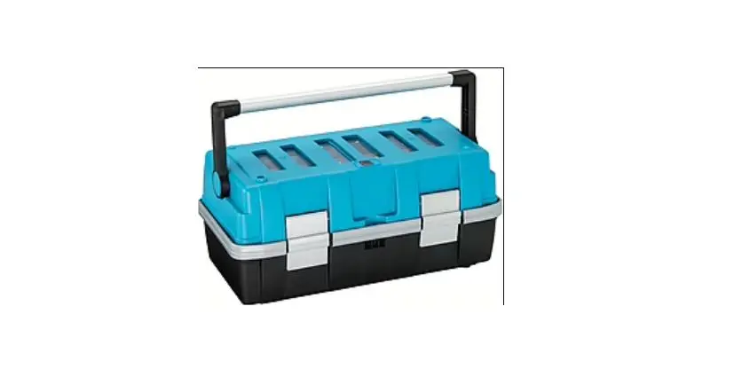 Produktfoto 1 von HAZET Kunststoff Werkzeugbox Schwarz, Blau, L. 470 mm B. 250 mm H. 215 mm, 2.41 kg, Register