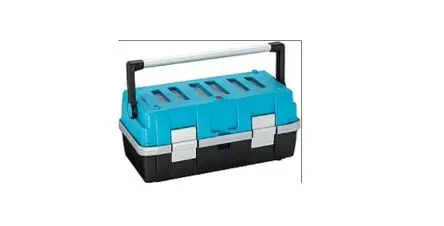 Produktfoto 1 von HAZET Kunststoff Werkzeugbox Schwarz, Blau, L. 470 mm B. 250mm H. 215 mm, 2.41 kg, Register
