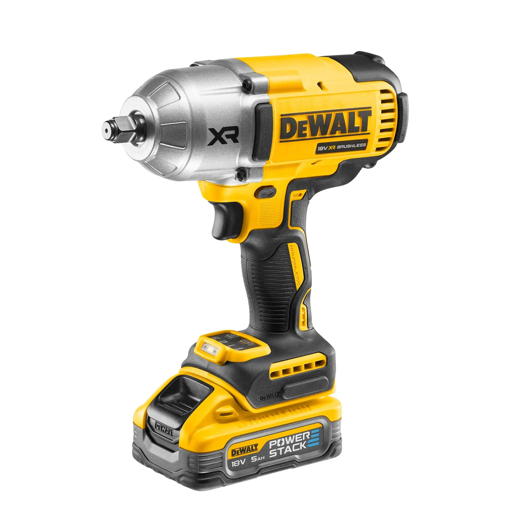 Produktfoto 1 von DeWALT 1/2 in Schnurlos Schlagschrauber 18V 5 Ah 2200rpm Bürstenlos, 0 to 2300 rpm