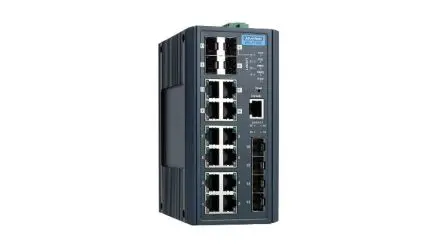 Produktfoto 1 von Advantech EKI:7716 Ethernet-Switch 16-Port Managed 1000Mbit/s
