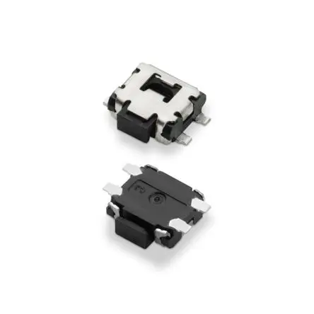 Produktfoto 1 von C & K Schalter SPST Stößel, J 50mA Tastend Schwarz Oberfläche B. 3.5mm L. 3.55 mm