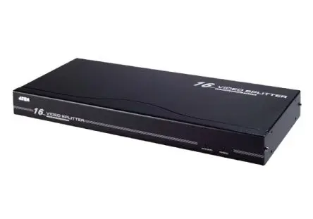 Produktfoto 1 von Stereo-Buchse Aten Videosplitter und -umschalter HDB 15 16-Port Splitter, 1920x 1440 1 Videoeingänge 16 Videoausgänge