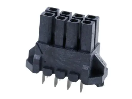 Molex 44769 Leiterplattenbuchse Vertikal Leiterplattenmontage 8-polig / 2-reihig, Raster 3 mm Durchsteckmontage