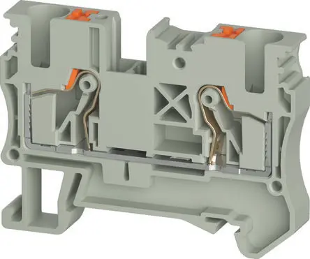 Produktfoto 1 von Wieland Anschlussklemmenblock DIN-Schiene 1 Grau, 6mm², 1000V Einsteck-Anschluss