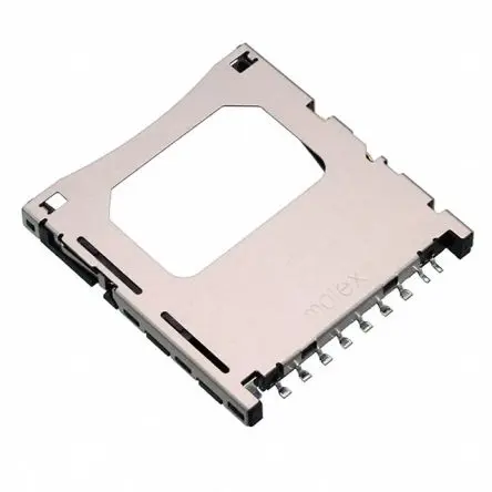 Produktfoto 1 von Molex 67600 SD, Horizontal Steckverbinder für Speicherkarten Buchse, 9-polig