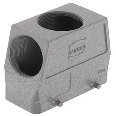Produktfoto 1 von HARTING Han B Haube Doppelter Hebel 2, Kabel 16B Haube, IP65, IP66, IP40