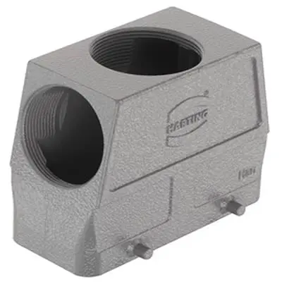 Produktfoto 1 von HARTING Han B Haube Doppelter Hebel 2, Kabel 16B Haube, IP65, IP66, IP67