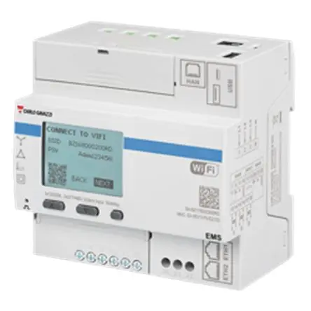 Produktfoto 1 von Carlo Gavazzi EMS Energiemessgerät LCD / 1-phasig 1 Ausg. 5 Eing.
