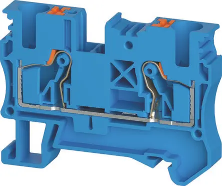 Produktfoto 1 von Wieland Anschlussklemmenblock DIN-Schiene 1 Blau, 6mm², 1000V Einsteck-Anschluss