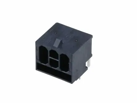 Molex 221751 Leiterplattenleiste gewinkelt, 12-polig / 3-reihig, Raster 3 mm Raster Durchsteckmontage, Kabel-Platine,