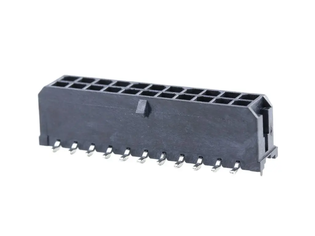 Produktfoto 1 von Molex 43045 Leiterplattenleiste Vertikal, 22-polig / 2-reihig, Raster 3 mm SMD, Wire-to-Board-Steckverbindersystem,