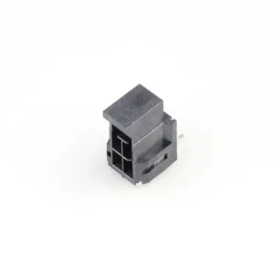 Produktfoto 1 von Molex 105405 Stiftsockel gewinkelt, 4-polig / 2-reihig, Raster 2.5 mm Raster SMD, Ummantelt