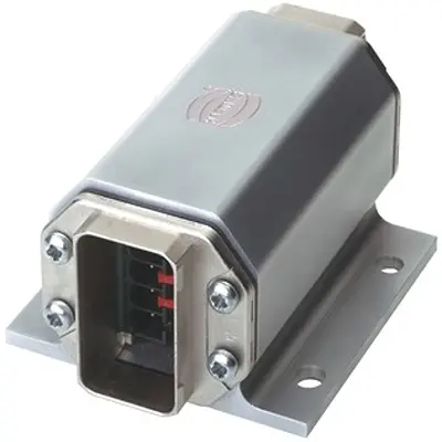 Produktfoto 1 von HARTING Han Push Pull Übergangssteckverbinder, Stecker, 24V, 5-polig, 83.4 x 62 x 40.7 mm