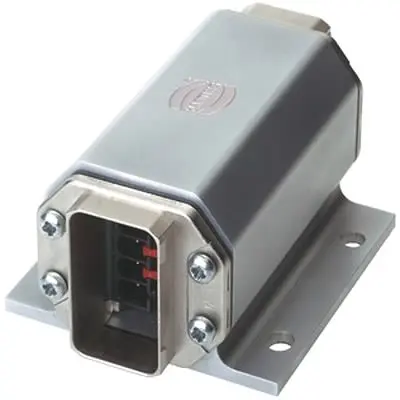 Produktfoto 1 von HARTING Han Push Pull Übergangssteckverbinder, Stecker, 24V, 5-polig, 83.4 x 62 x 40.7 mm