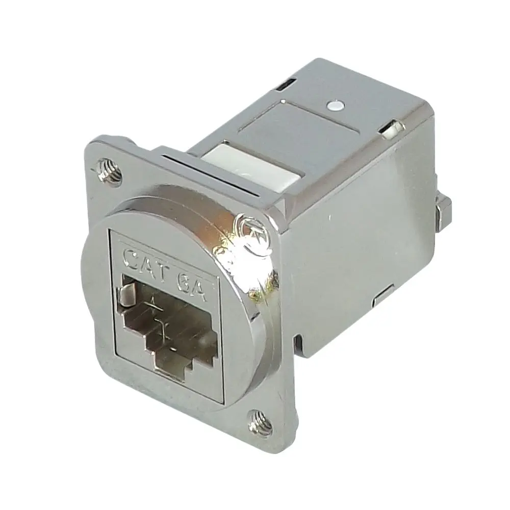 TUK Limited SGK Buchse Cat6a Adapter, 1-Port 8-polig STP Frontplattenmontage Gerade