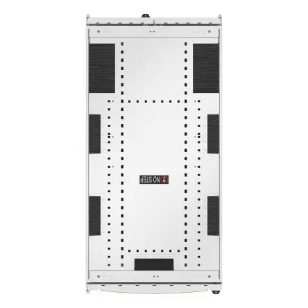 Produktfoto 1 von APC Serie NetShelter SX Gehäuse, 42 U, Stahl, Ges H. 1991 mm, Weiß 1200 mm, 131.04 kg, 4-beinig 600 mm