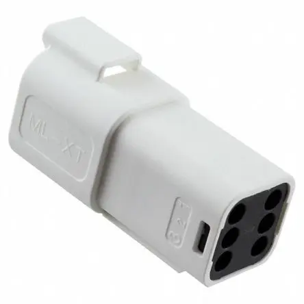 Produktfoto 1 von Molex 93444 Crimpgehäuse, Kabel, Buchsengehäuse, Crimpbefestigung, Buchse, 6-polig, Weiß / 3-reihig