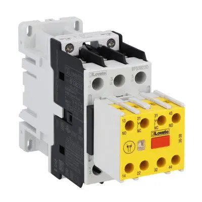 Produktfoto 1 von Lovato BFS32 Schütz 24V-Spule, 3-polig, 690V / 32 A Schütz 4-Hilfskontakte