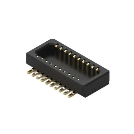 Produktfoto 1 von Wurth Elektronik WR-BTB Buchsentülle Vertikal, 20-polig / 2-reihig, Raster 0.5 mm Raster Oberfläche, Platine-Platine,