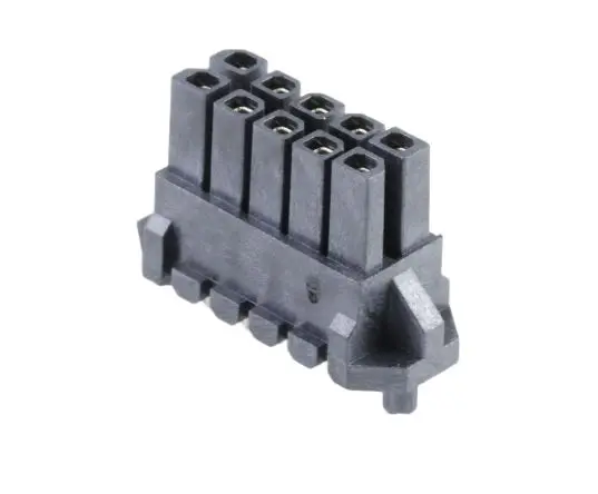 Molex 44769 Leiterplattenleiste Vertikal, 10-polig / 2-reihig, Raster 3 mm Durchsteckmontage, Kabel-Platine, Ummantelt